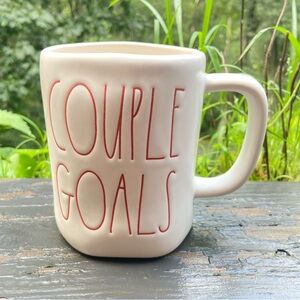 RAE DUNN Couple Goals White Ceramic Mug